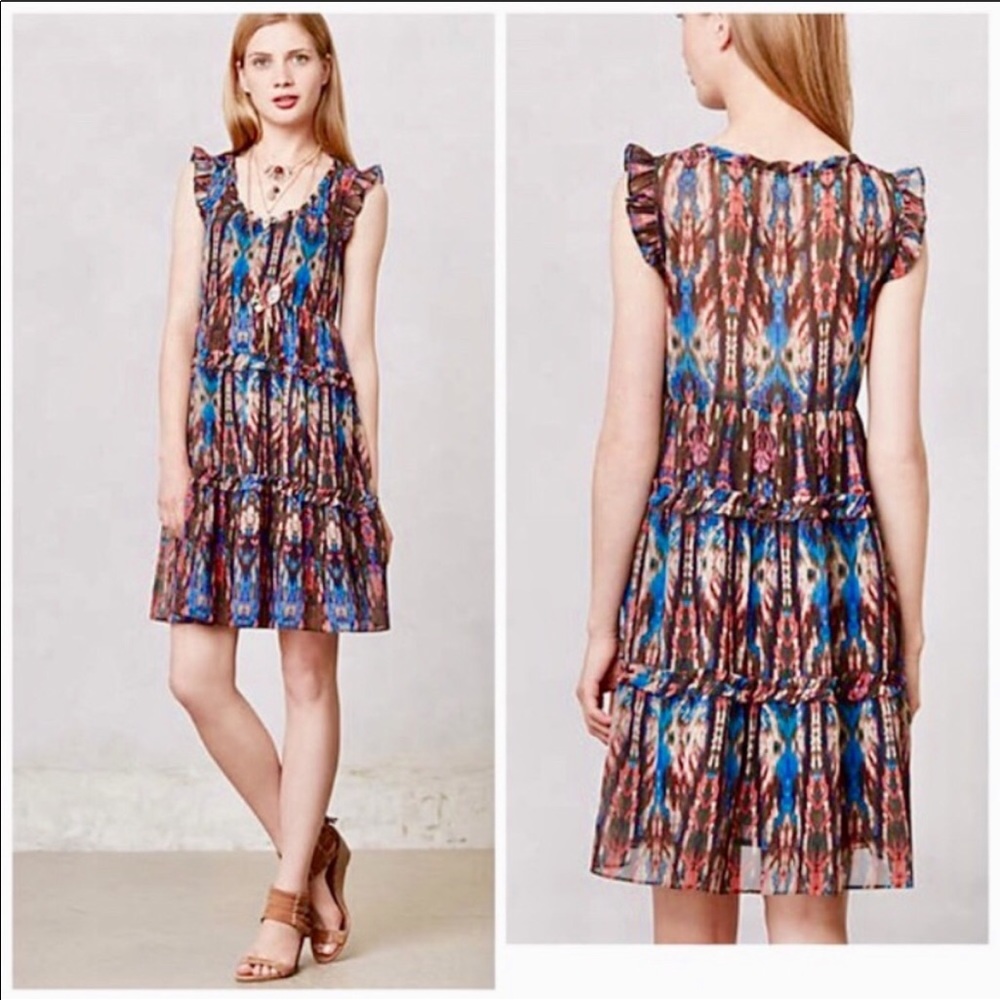 Anthroplogie ikat dress